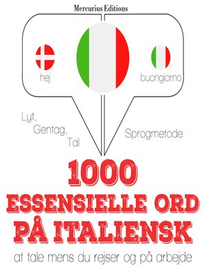 cover image of 1000 essentielle ord på italiensk